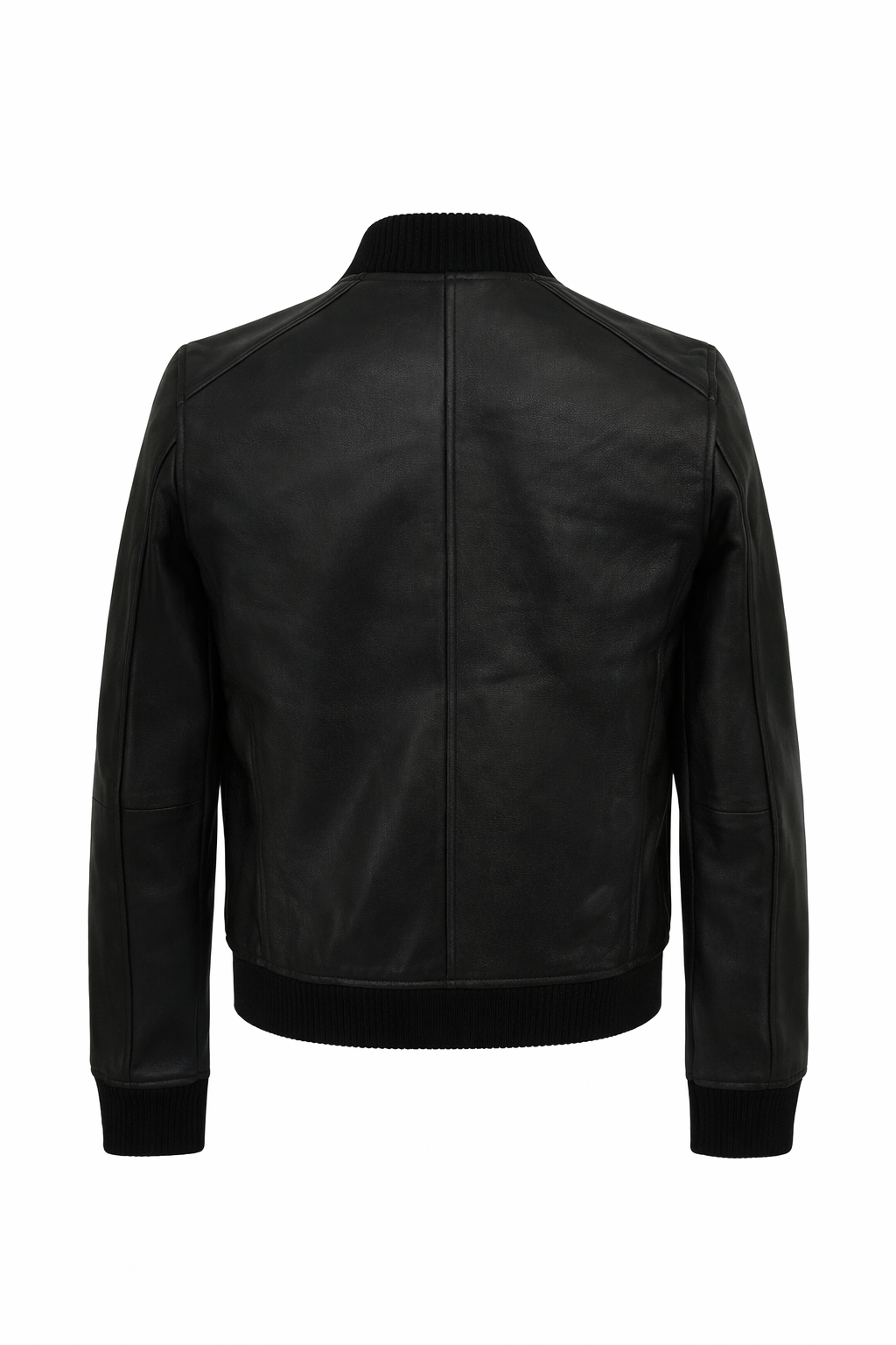 Bliss Black Leather Bomber Jacket