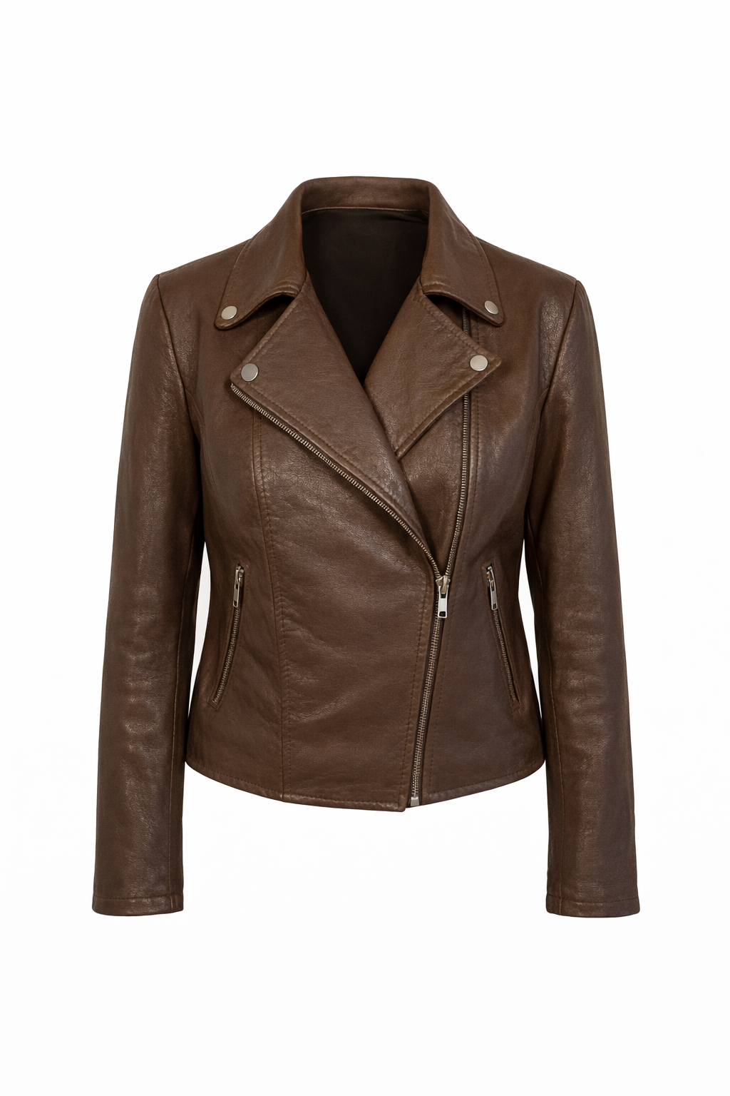 Pelleaura Flashback Maroon Leather Biker Jacket My Store