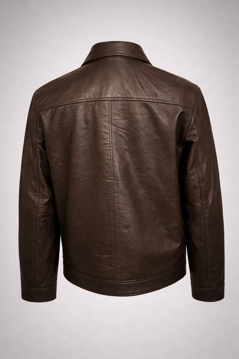 Inferno Brown Leather Jacket