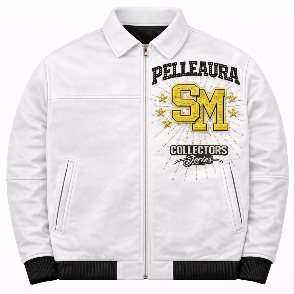 Pelleaura SM Collectors Series Premium Leather Jacket – White Pelleaura | Premium Quality Leather Stuff Brand USA