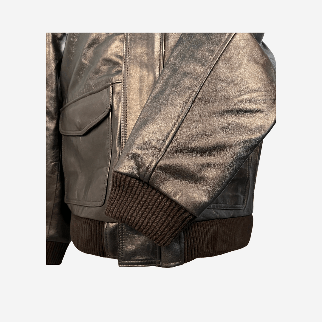 Dark brown antique leather biker jacket - Pelleaura | Premium Quality Leather Stuff Brand USA