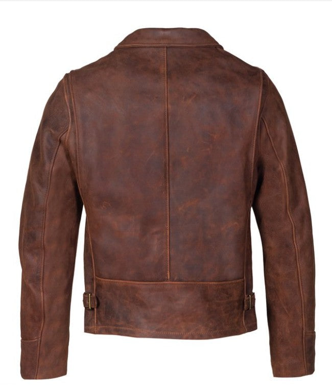 Pelleaura - Heavyweight  Nubuck Leather Delivery Jacket Pelleaura | Premium Quality Leather Stuff Brand USA