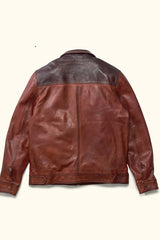 Pelleaura Distressed Brown & Chestnut Leather Jacket - Pelleaura | Premium Quality Leather Stuff Brand USA