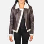 Kelsee Blue Leather Biker Jacket For Women - Pelleaura | Premium Quality Leather Stuff Brand USA