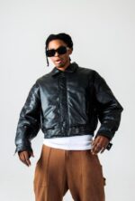 Men’s Oversized Leather Bomber Jacket – Vintage 90s Style Genuine Leather - Pelleaura | Premium Quality Leather Stuff Brand USA