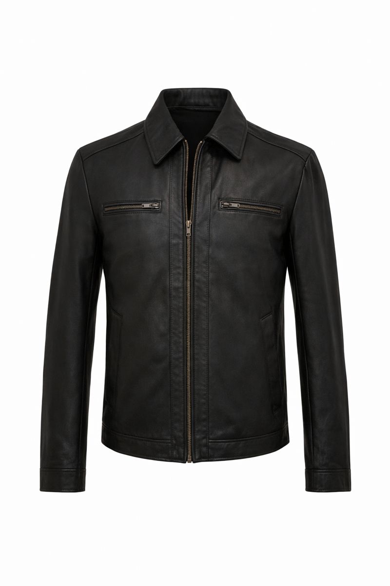 Inferno Brown Leather Jacket
